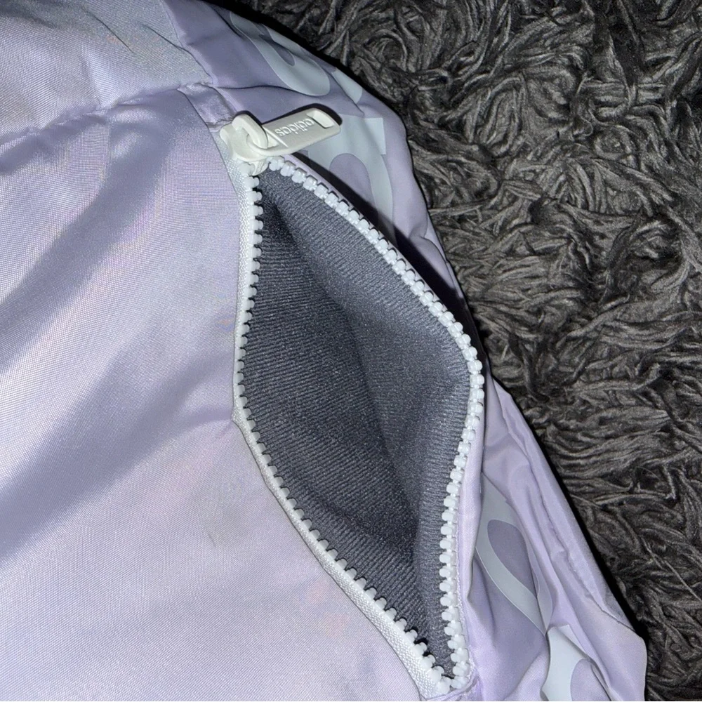 Women's Adidas Lilac Mini Backpack with White Logo - Picture 4 of 4